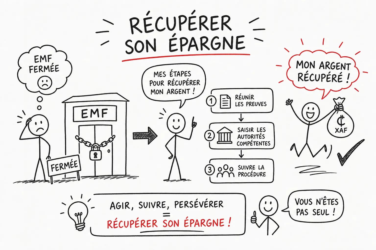 Comment Récupérer son Épargne après la Fermeture d'un EMF au Cameroun