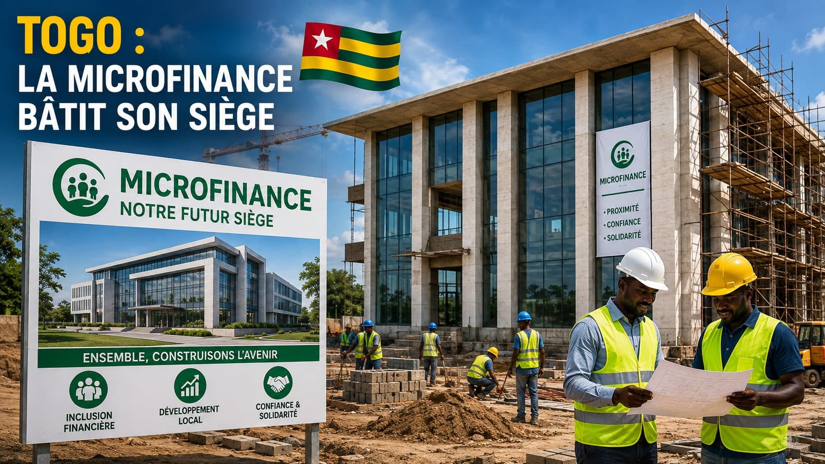 Togo : la microfinance bâtit son siège, le taux d'usure tombe à 24 %