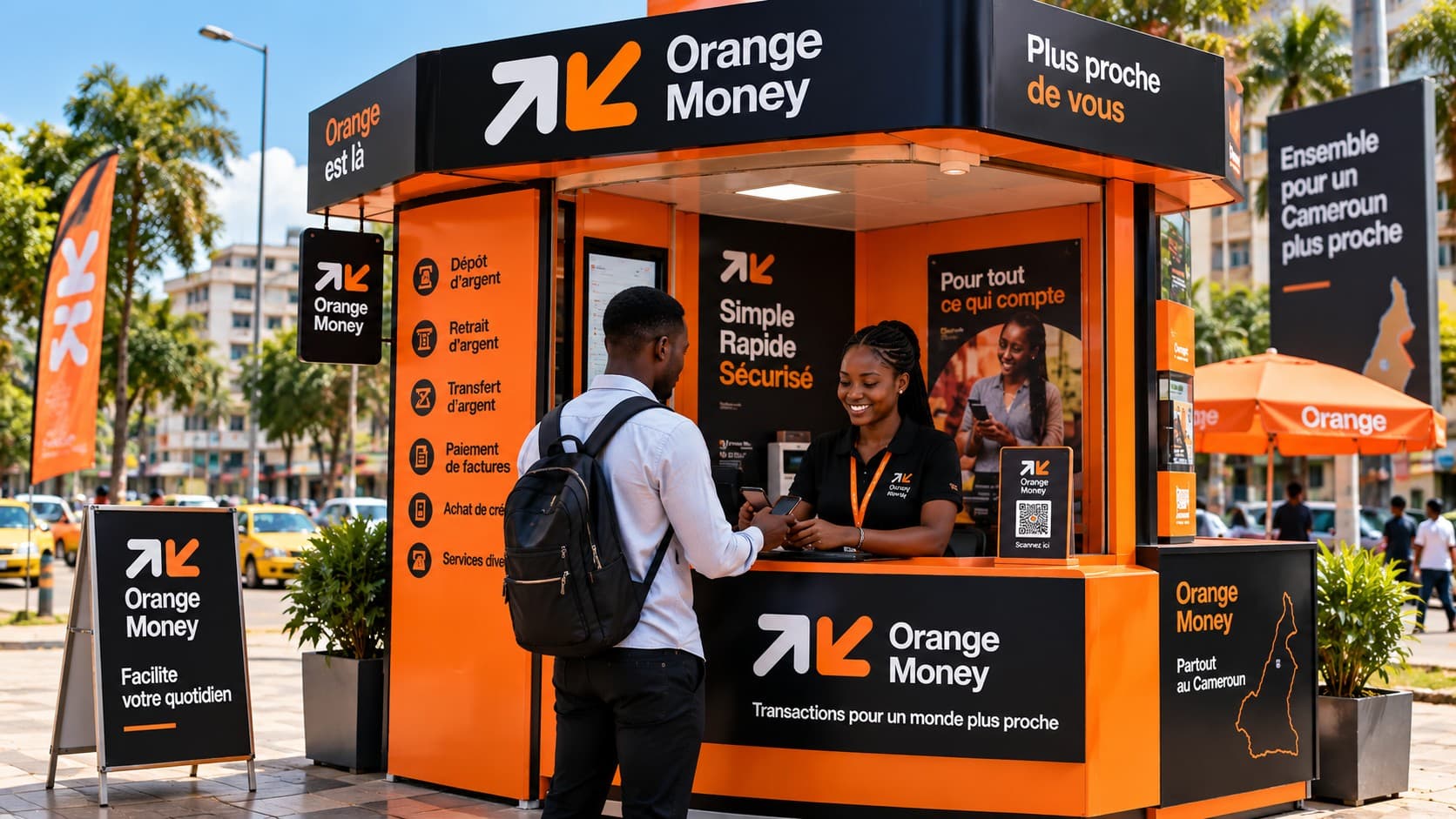 Orange Money Cameroun : 1 004 FCFA de frais sur un retrait de 100 000