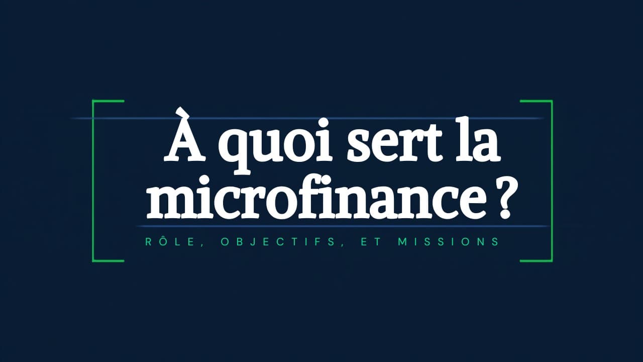 À quoi sert la microfinance ? Rôle, objectifs et missions